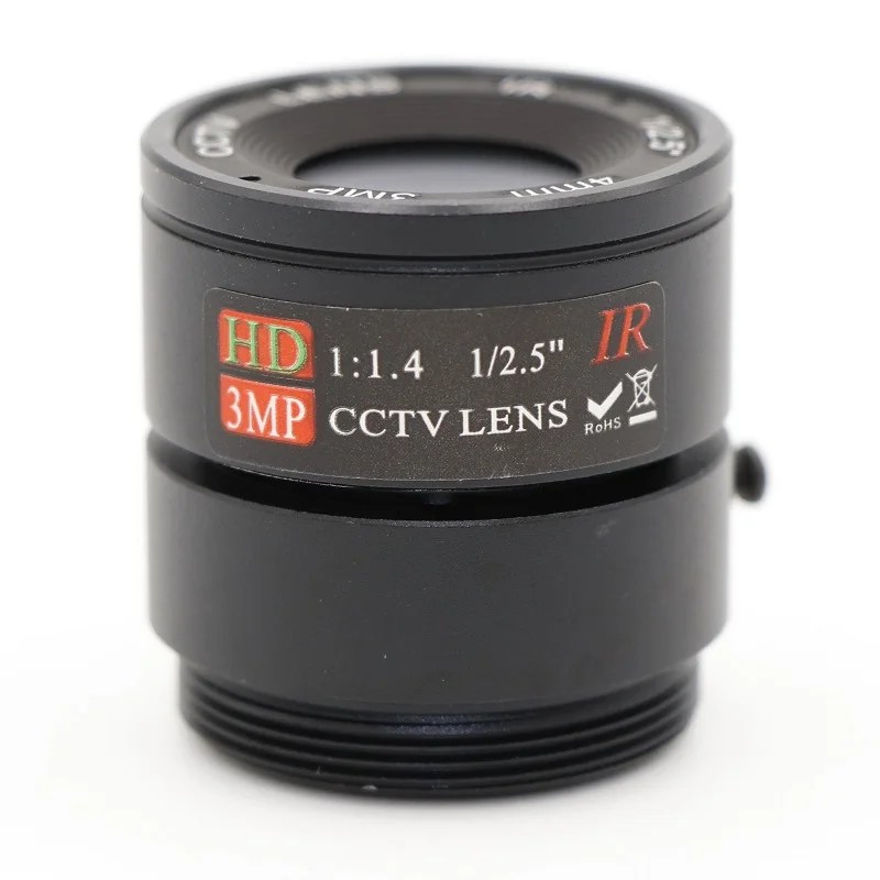 4mm Lens 3.0 MegaPixel 1/2.5" Fixed Focus Lens CS Mount Infrared Night