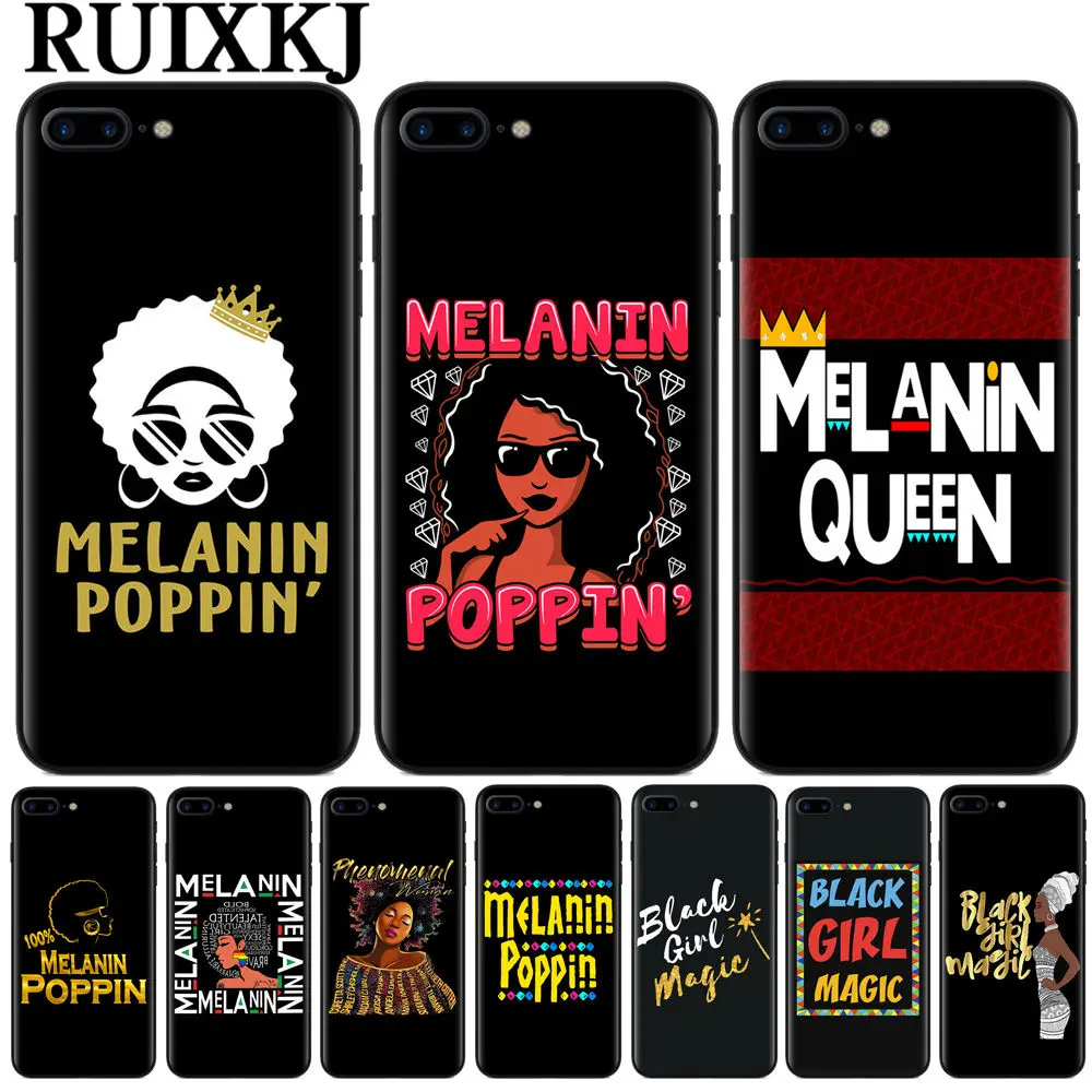 Чехол для телефона RUIXKJ 2bunz Melanin Poppin Aba iPhone X XR XS Max 8 7 6 6S Plus 5S SE мягкий силиконовый
