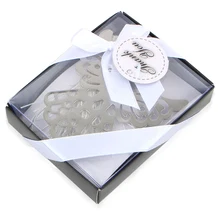 1 коробка полые Орел Птица ангел закладки металла серебристый Цвет поздравительные открытки Ленточки канцелярские Подвесные Подарки свадебной E2062