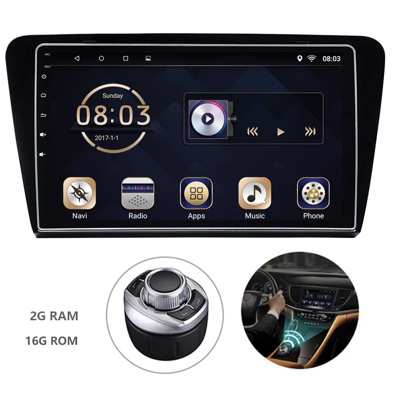 

Autoradio Android 7.1 Car Navigator GPS HD Touch Screen Audio Video Radio Stereo Multimedia Player