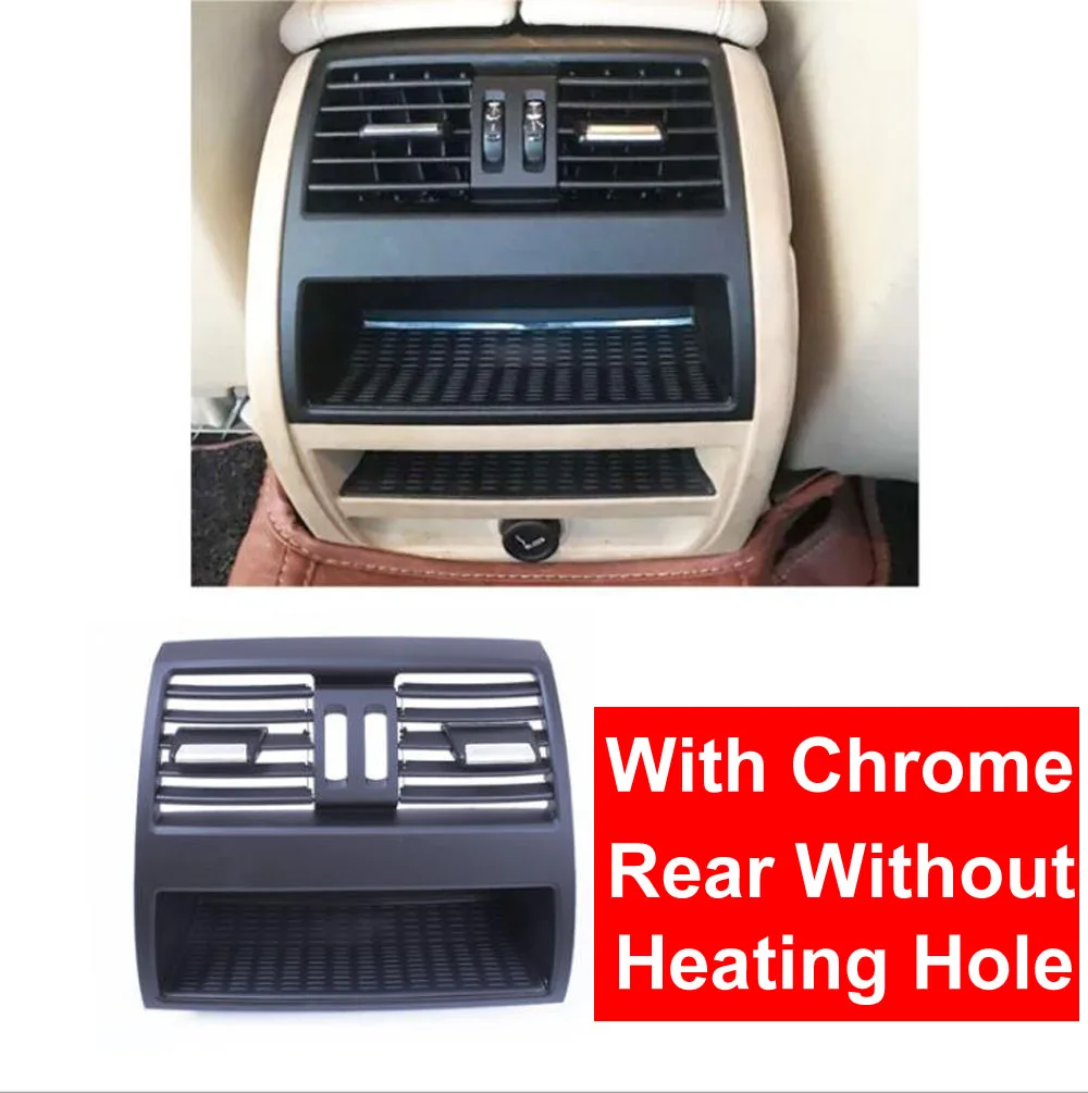 

LHD Left Hand Drive Car ABS Rear Heat Hole Air Conditioning Wind Vent Grill Outlet Panel Chrome Plate For BMW 5 Series F10 F18