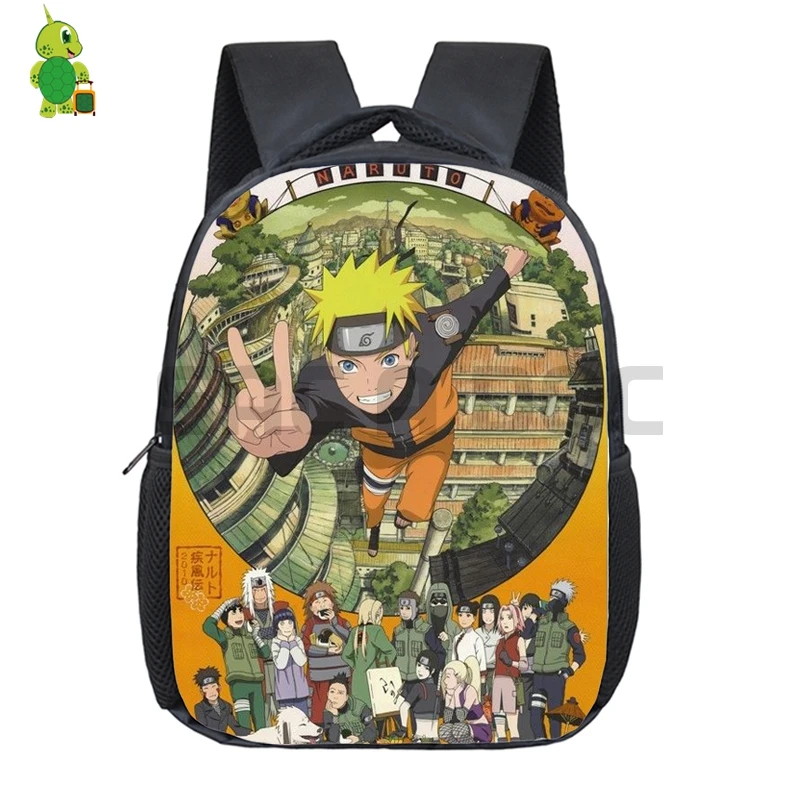 Anime Naruto Backpack Kids Baby Toddler School Bags Cartoon Naruto Sasuke Kakashi Kindergarten Backpacks Children Best Gift - Цвет: 12