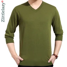 Брендовый корейский стиль Тонкий Однотонный свитер Мужская одежда Джерси mensluxury пуловер и свитеры для мужчин Мужская Весенняя мода 24022