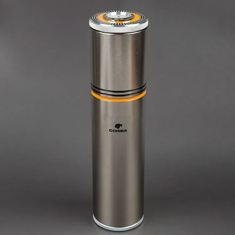 Aluminium Alloy Travel use Cigar Tube With 35 Cigars Fove Color for Choose Online