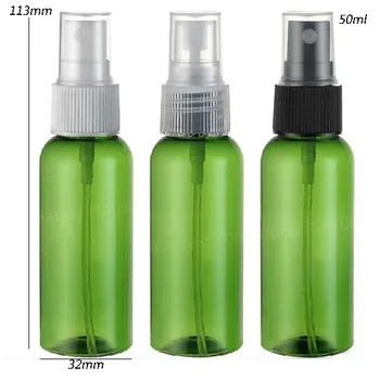 

30 x50ml New Fashion Green Travel Plastic Perfume Bottle 50cc Mist Sprayer Plastic Atomizer 5/3oz Mini Fragrance container