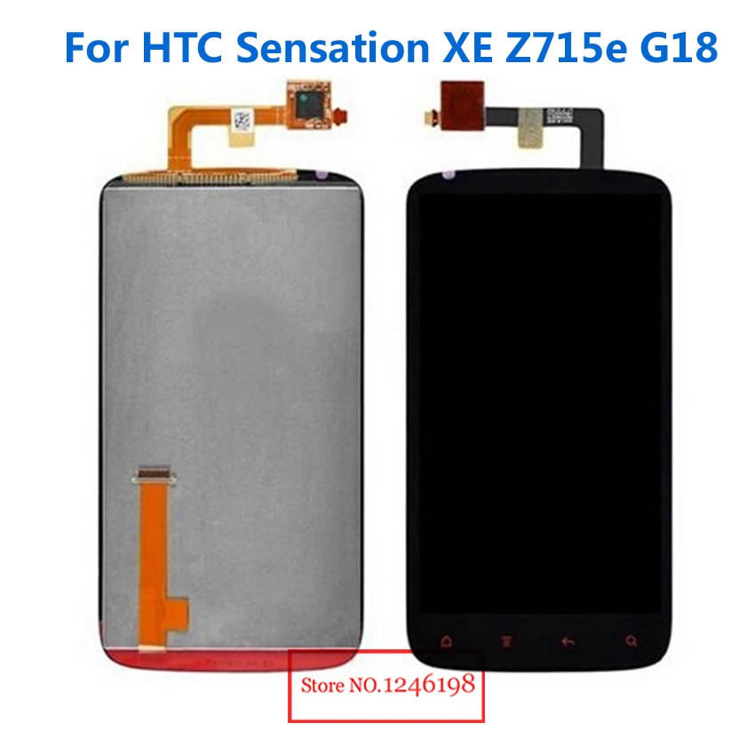 

Black LCD Display Touch Screen Digitizer Assembly For HTC Sensation XE Z715e G18 Phone Replacement Parts