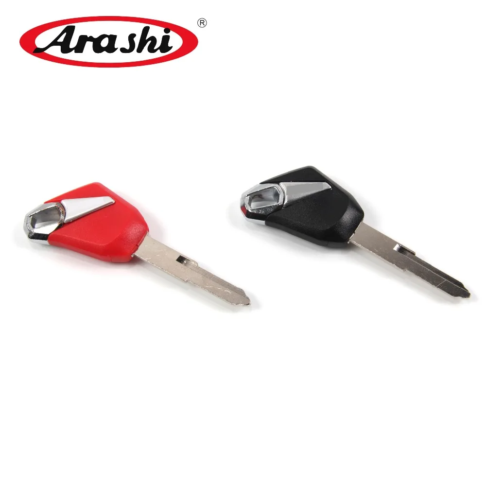 

ARASHI Blade Blank Key For KAWASAKI Z1000 Z 1000 2014 2015 Motorcycle Lock Uncut Parts Accessories Red Black Aluminum