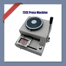 72CE pvc card embosser machine model manual code printer with italics codes