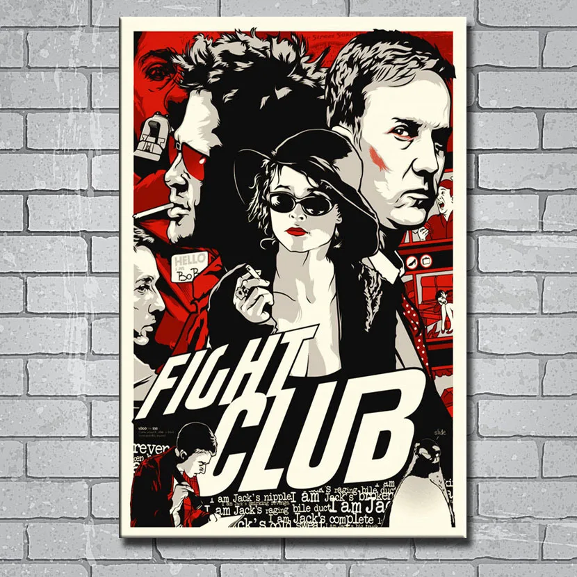 Fight Club Hot Movie Art Canvas Poster Print 8x12 12x18 inch