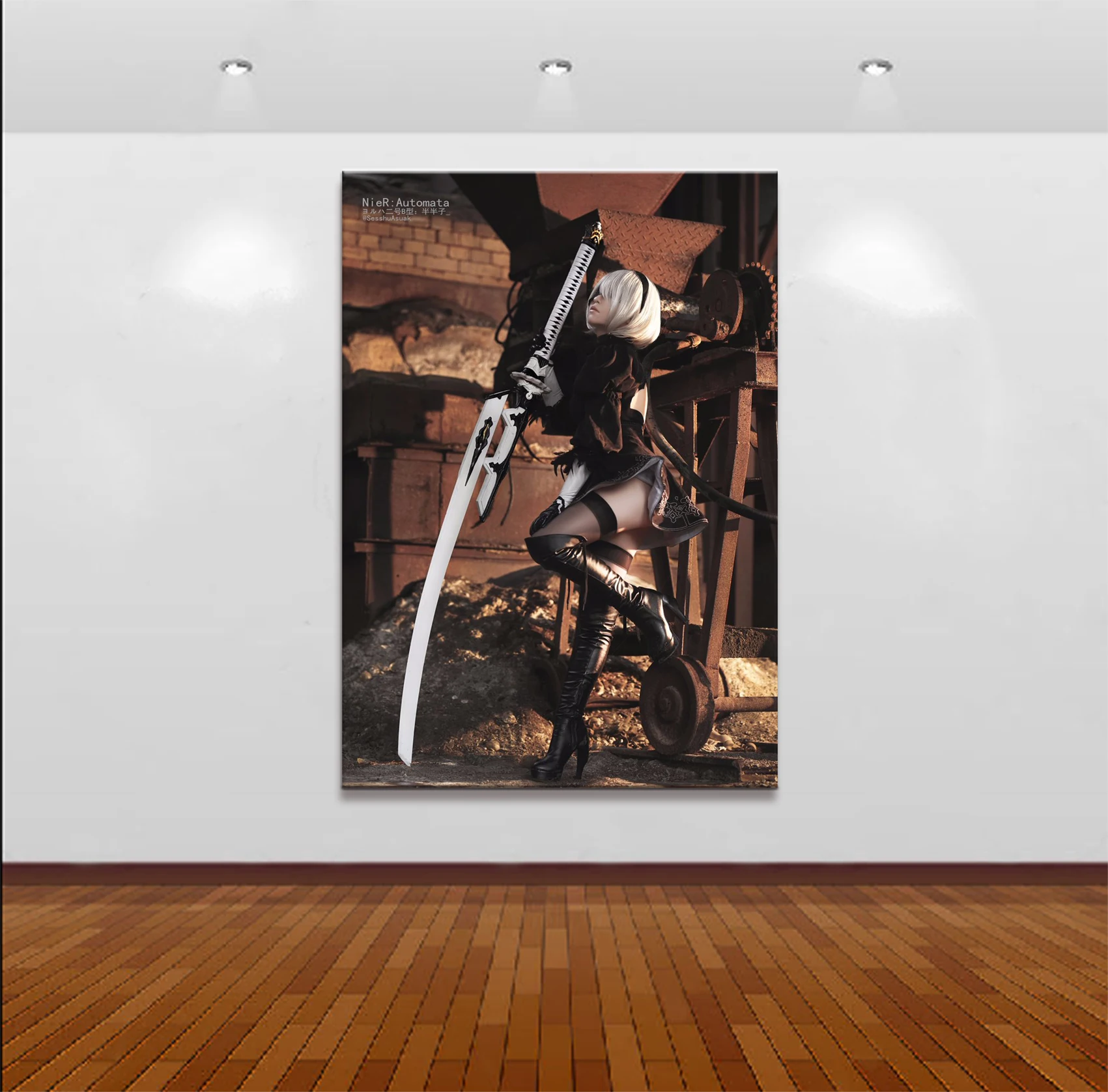 Домашний декор холст 1 шт. милый сексуальный аниме NieR Automata 2B плакаты и принты картина украшение дома настенные картины спальня