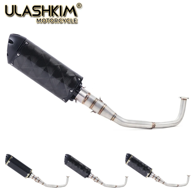 

SH150 SH 125 150I Motorcycle Exhaust Mascape Full System Slip On Middle Link Pipe Muffler For Honda SH125 SH150i SH125i