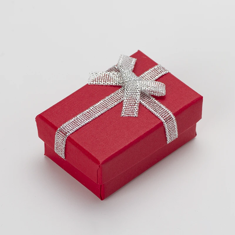 4*6*2.5 см ювелирные изделия Подарочная коробка 20 штук смешанные Бумага кольцо Серьги кулон Коробки и Дисплей высокое качество Цепочки и
