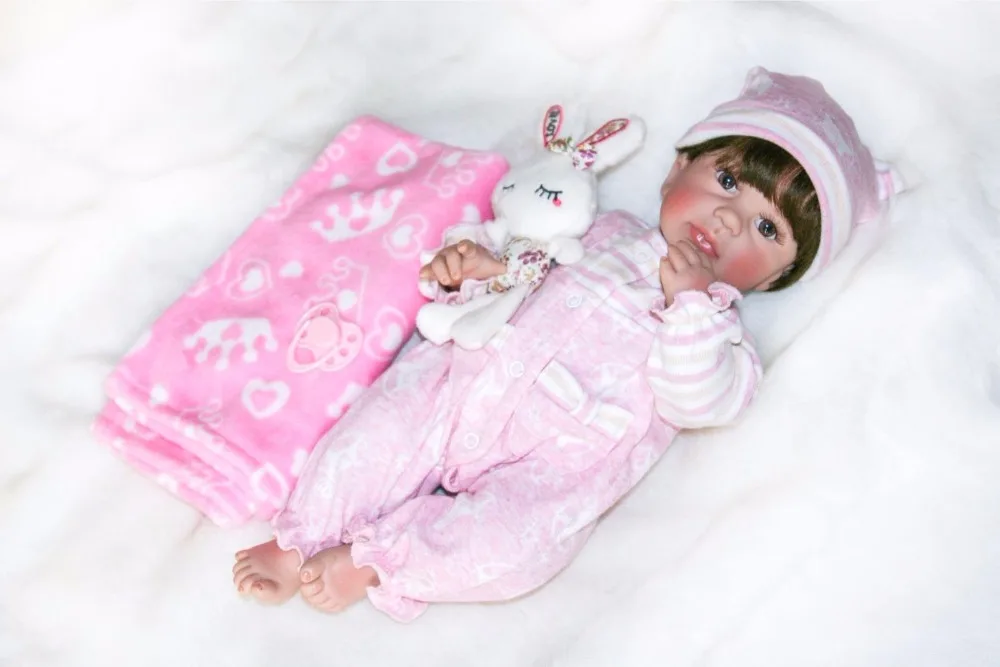 40 см Силиконовая виниловая Кукла Reborn Baby Doll, 16 дюймов, кукла для новорожденных девочек, игрушка для ванны, подарок на день рождения, подарок для ребенка, игра