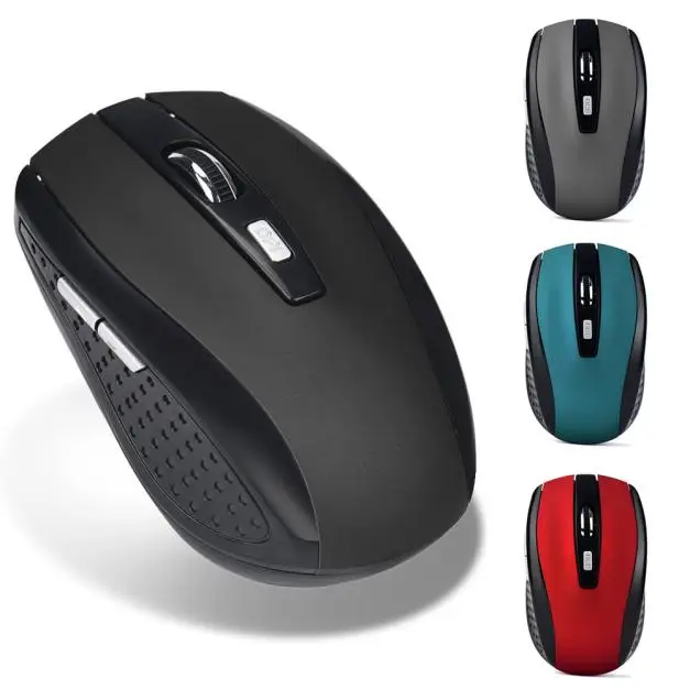 Hot Sale Gaming Receiver Wireless Optical Mouse 2.4GHz USB Optical Scroll Mice for Tablet Laptop Computer Luxury