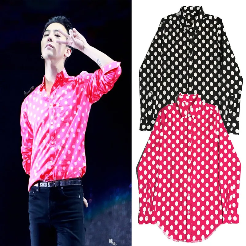 Kpop Bigbang GD G-Dragon рубашки с длинными рукавами и оборками kpop exo Lay Street beat Одинаковая