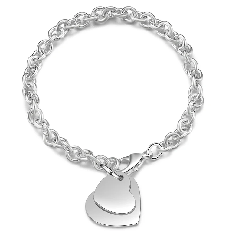 Модные очаровательные женские браслеты в форме сердца Femme Charm для женщин пряжка с