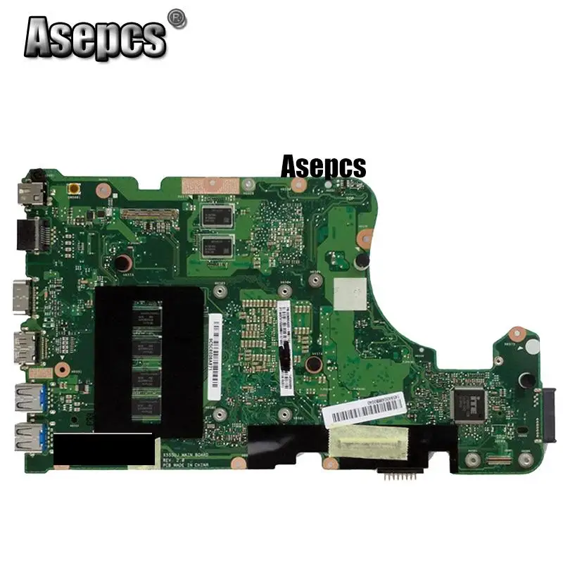 Материнская плата ноутбука AsepcsX555UJ для ASUS X555UJ X555UF F555U X555UB X555UQ X555UTest оригинальная материнская плата 4G ram I5-6200U