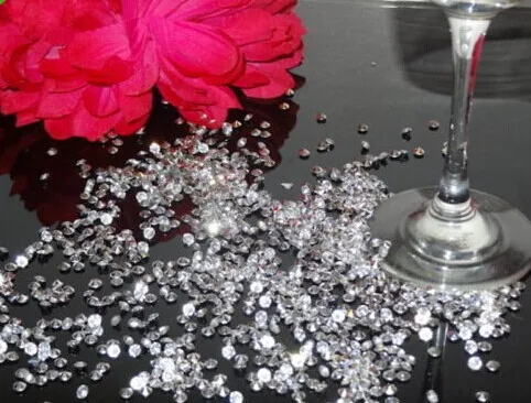TOAOB 1000 Pieces 6 mm Scatter Crystals for Table Decoration
