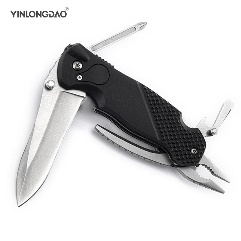

Outdoor Camping Survival Supplies Multi-function Knife Pliers Multi-function Folding Knife Pliers With Lights