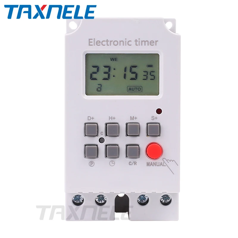 

KG316S High Load 30A 220V 7 Days Weekly Digital Electronic Lighting Timer Interval 1 Second Power Direct Output
