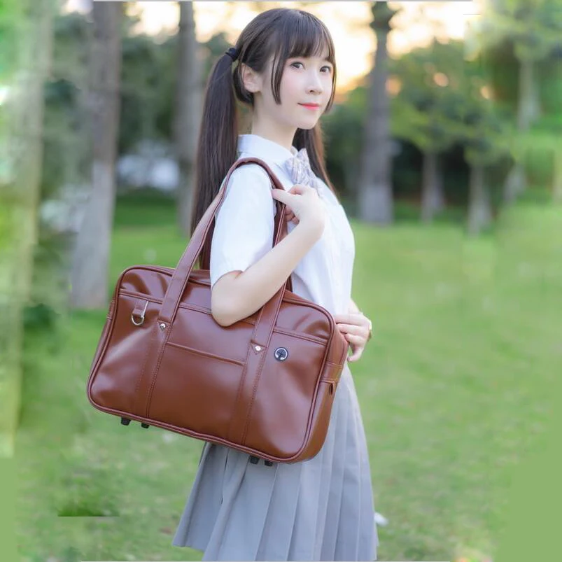 

Classic Student Japanese Lolita Shoulder Bag Handbag Cosplay PU Leather Comic Show Uniform Bag School Bags 5 Colors