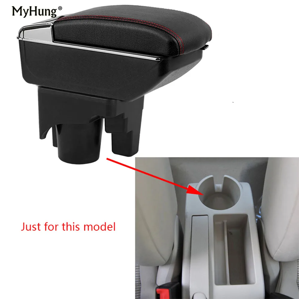

For VW jetta mk5 Golf mk5 6 2005-2011 Armrest box Central Console Arm Store With Rise and Down Function box cup holder ashtray