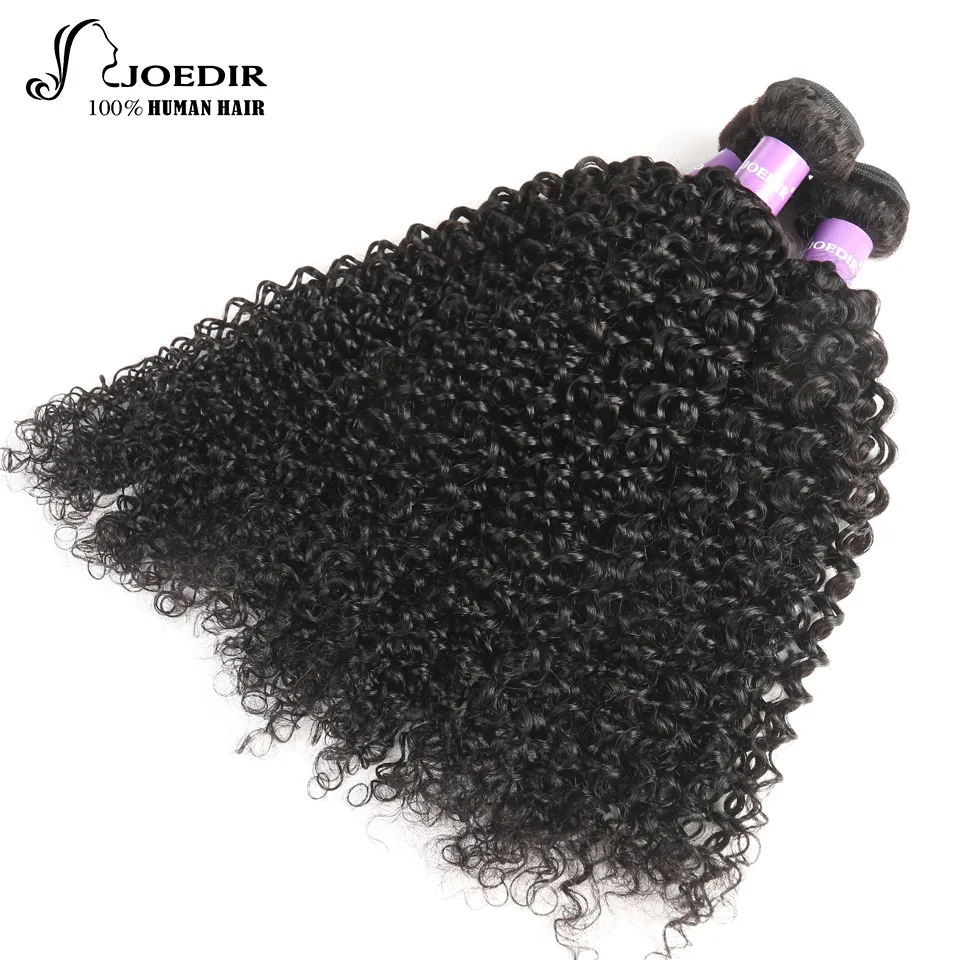 JOEDIR Hair Curly Weave Human Hair Extensions 3 PCS Natural Color Brazilian Hair Weave Bundles 10-28 Inch non Remy Hair JOEDIR Hair Curly Weave Human Hair Extensions 3 PCS Natural Color Brazilian Hair Weave Bundles 10-28 Inch non Remy Hair