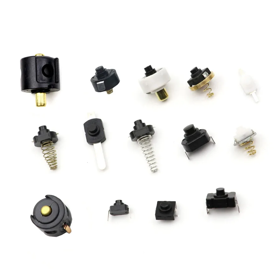 

2PCS Flashlight Modding Tail Middle side click switch Push button Many type Switch Assembly DIY parts for LED Torch Lantern