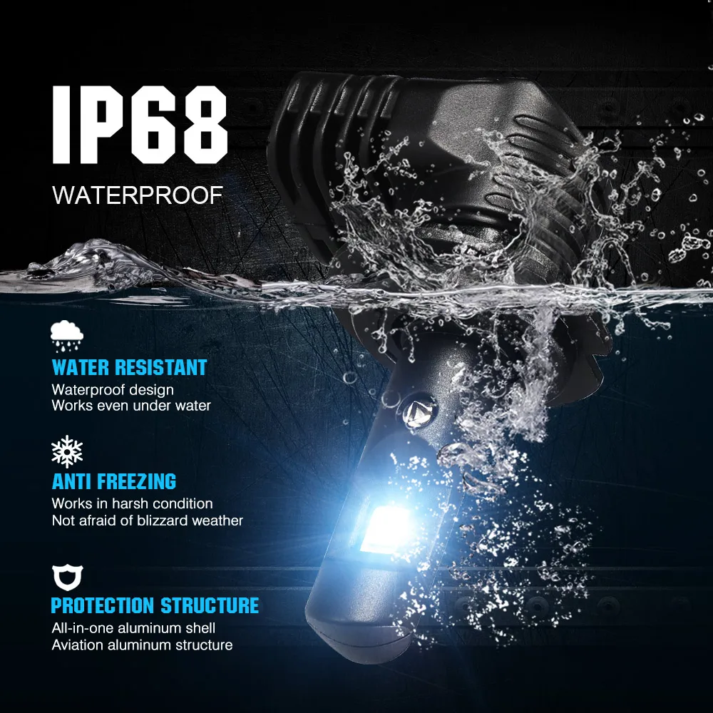 NOVSIGHT 1:1 дизайн H7 Led H4 Автомобильные фары лампы H11 H16JP 9005 9006 9012 P13 PSX24W PSX26W 50W 10000LM 6500K