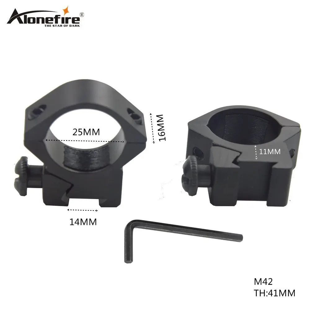 AloneFire M42 Охотничьи аксессуары кольцо 25 мм 14 монтажное крепление верхнее
