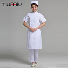 Доктор униформа медсестры женские с короткими рукавами костюм медика набор больничный доктор стоматологическая клиника салон красоты модный дизайн тонкий