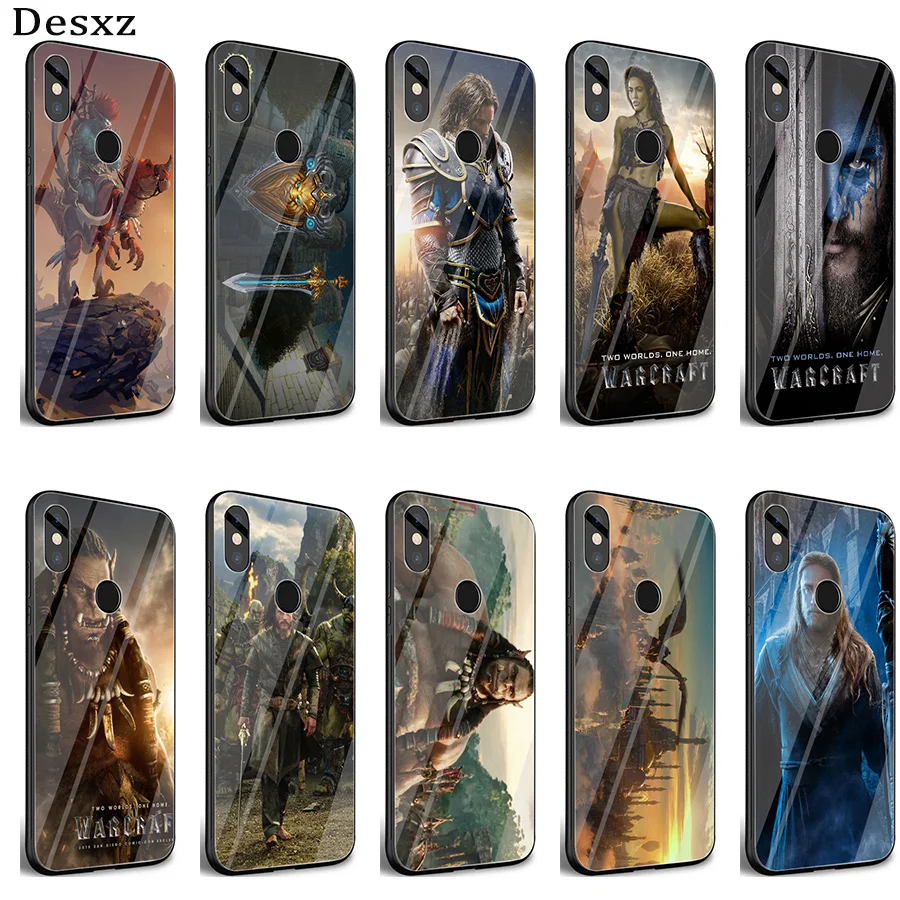 

Gerleek World of Warcraft Glass Case for Xiaomi Mi A1 A2 Redmi Note 8 Lite 9 5 6 7 Pro 6A 4X Pocophone F1 Cover