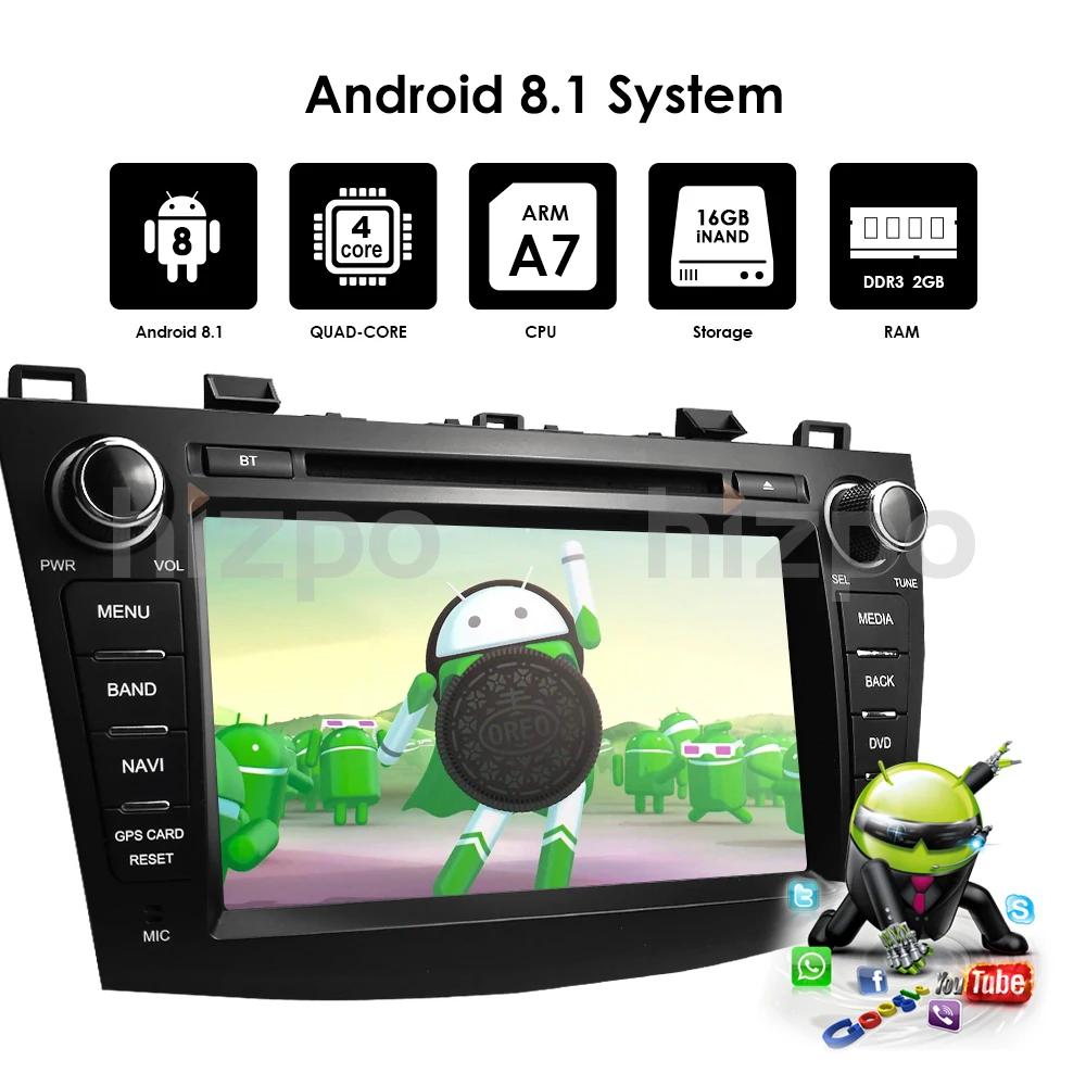 Clearance 2G+16G 1024*600 QuadCore 4GWIFI BT video audio Multimedia 2din car dvd player for Mazda 3 Mazda3 2010 2011 2012 2013 DAB DTV CAM 4
