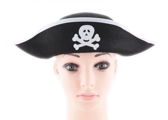 Пираты Карибского моря капитан шляпа Хэллоуин вечерние Вечеринка фетровая шляпа Косплей Пиратская шляпа для Хэллоуина