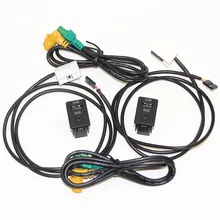 2 комплекта автомобиля AUX и переключатель USB соединительный кабель соединительный провод VW CC 2009-2013 Tiguan Passat B6 B7 3CD 035 249 3CD035249A