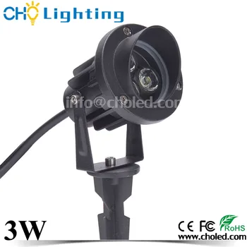 

10PCS/Lot Free Shipping High Quality 3W LED Lawn Yard Landscape Light Spike