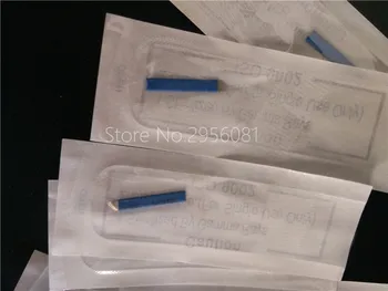 

500pcs/set 14pin Microblading Permanent Makeup Eyebrow Tattoo Pen Needles Needle Mechine Manual Embroidery Lip Blue Colors
