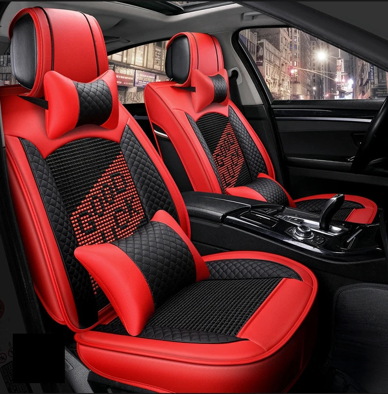 Авточехлы красные