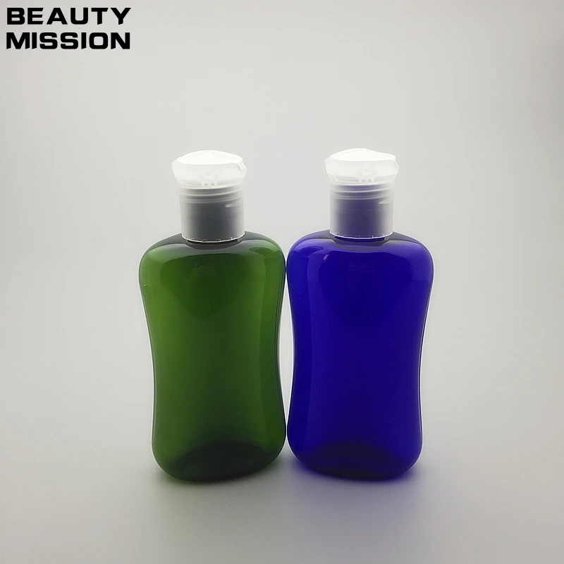

200ML empty Disc top cap plastic bottles containers for traveling ,empty plastic liquid PET bottles for cosmetics BEAUTY MISSION