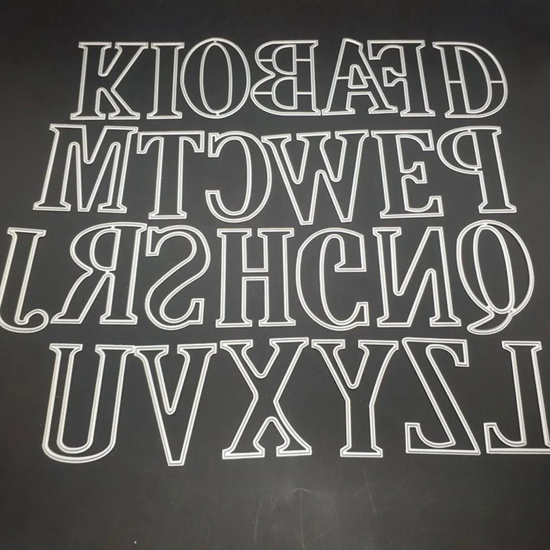 26 шт./компл. Большие буквы алфавита металлический Трафаретный вырубной штамп Трафареты набор «сделай сам» для Скрапбукинг DIY 5x3 см