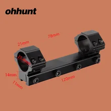Ohhunt Охота прицел кольца Низкий узкий крепление 25,4 мм трубка кольцо для тактический фонарь-лазер 11 мм ласточкин хвост рельс