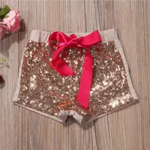 Летние милые детские одежда для малышей для девочек, шорты с блестками шорты детская одежда