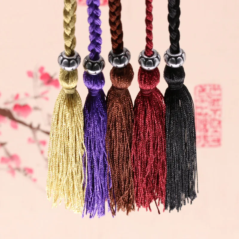 2PCS Polyester Two Head Rope Tape Tassels Home Textile Curtain Clothing Pendant Craft Tassels DIY Clothing Decoration Material