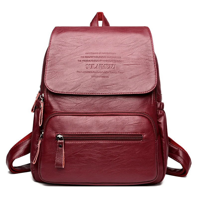 

Fashion Women Backpack High Quality PU Leather Backpacks for Teenage Girls Female School Shoulder Bags Bagpack Bookbag mochila