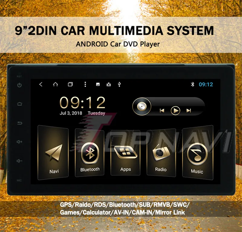 car navigation with camera For Toyota Corolla 2017