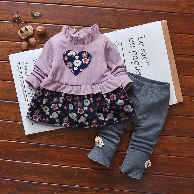Clearance Sale baby Girls 2 piece set 2018 Fashion Girls Outfits Sets