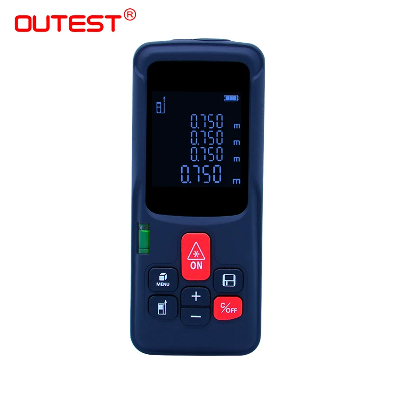 

OUTEST handheld laser meter 60m 100m laser distance meter range finder construction tape meausre Roulette Trena Ruler +GIFT