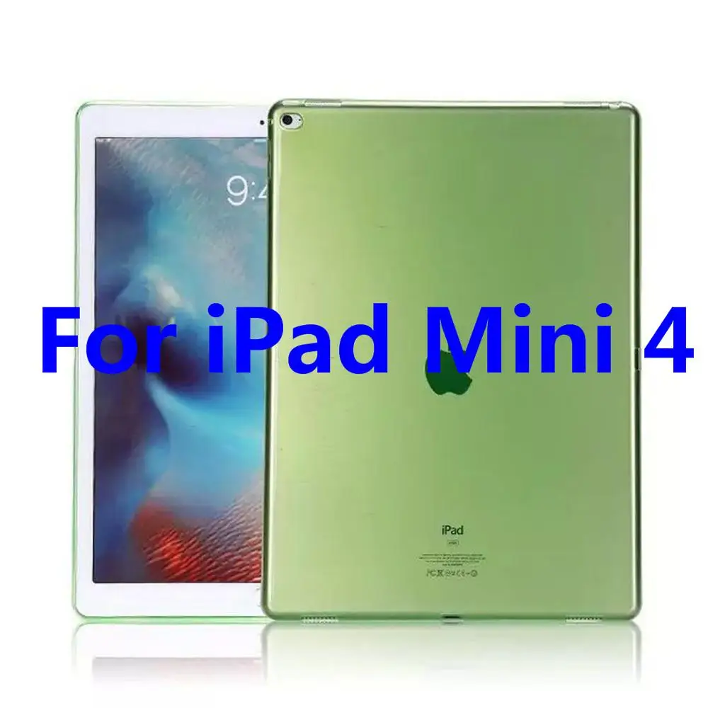 Для Apple iPad Mini 1 2 3 4 чехол TPU Мягкий Прозрачный бампер чехол для iPad Mini 7," ультра тонкий прозрачный силиконовый чехол A1550 - Цвет: For iPad Mini 4