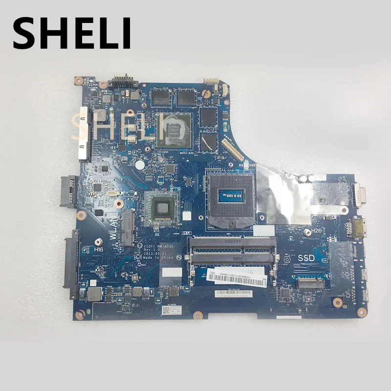 

SHELI for LENOVO Y510P GT755 90003641 HD screen motherboard VIQY1 NM-A032 DR3 maiboard 100%
