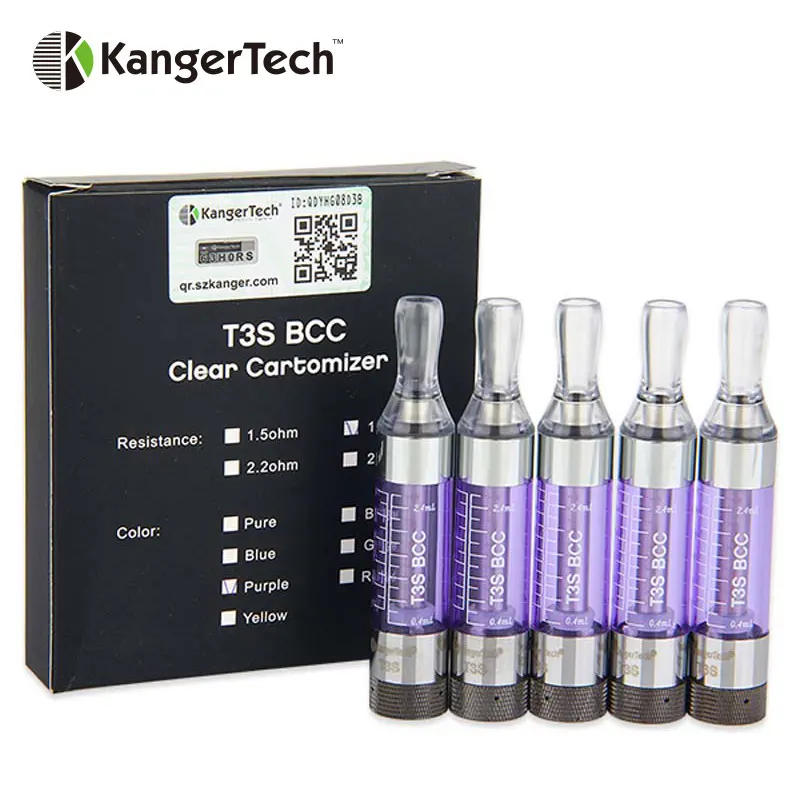 Günstig 5 stücke E Cigs Kanger T3S eGo BCC 1,8 ohm Cartomizer Bottom Spule Veränderbar Clearomizer spiel eGo eGo T eGo C Twist vape batterie